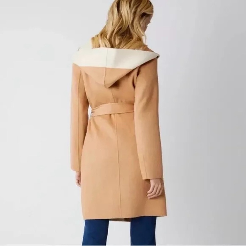 BCBG MAXAZRIA Wool Wrap Long Soft Hooded Jacket Coat XS BCBGMAXAZRIA almost sold - Picture 7 of 12